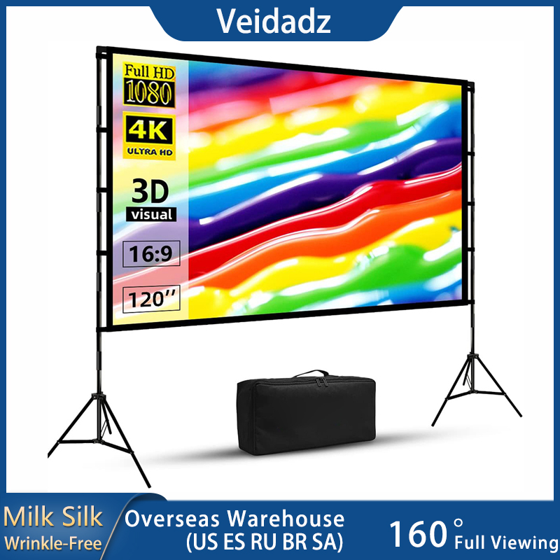 Projector Carrying Bag - VEIDADZ Projector Screen With Stand Soft
