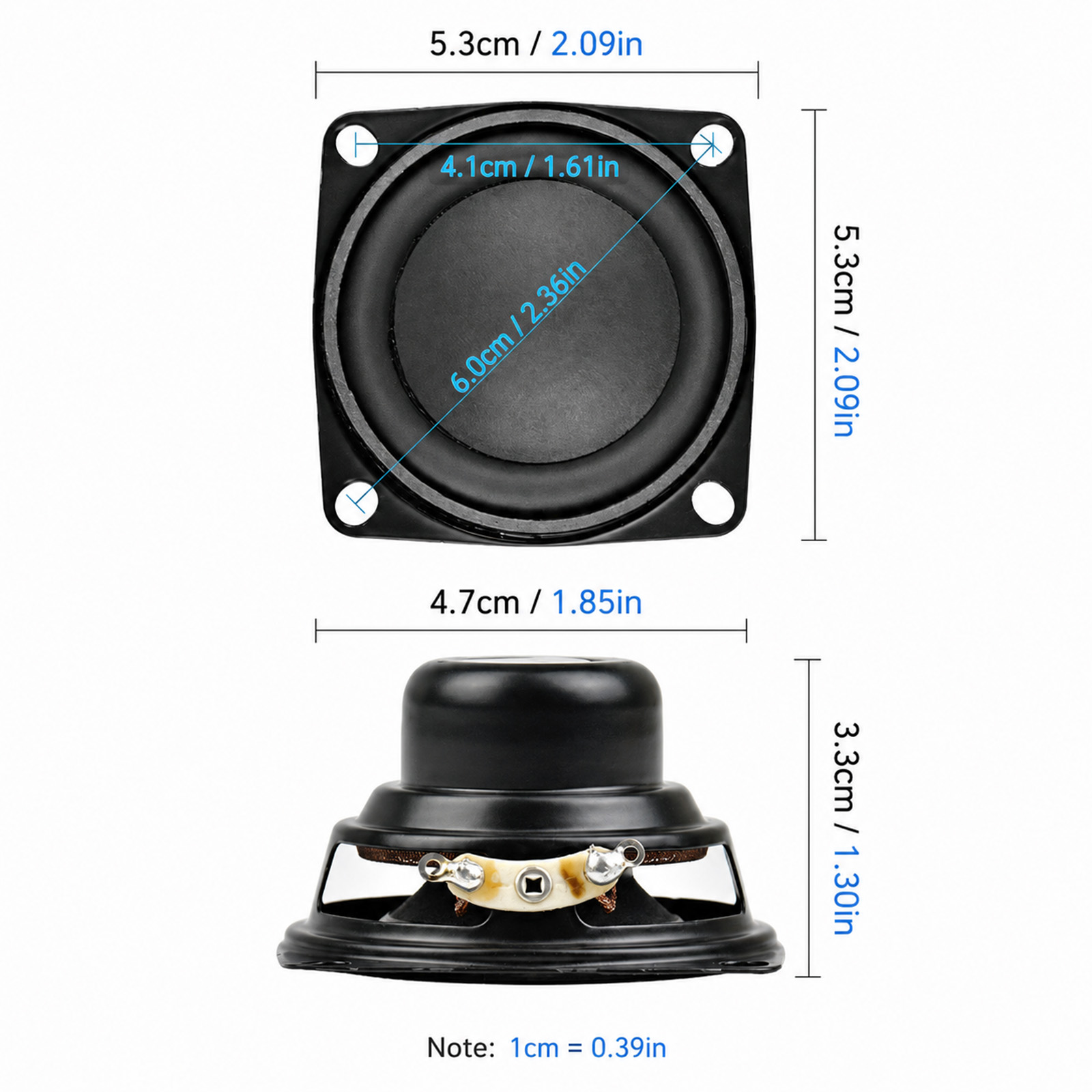 2Pcs 2 Inch Mini Audio Portabl - Home Cinema Complet 评论和价格