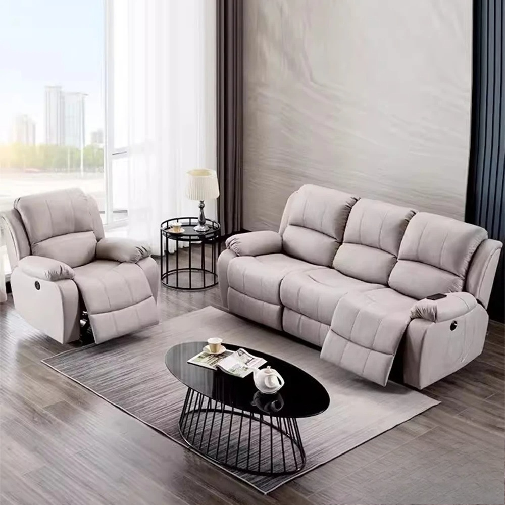 xx-Genuine Leather Manual Elec - Home Cinema Couch 评论和价格
