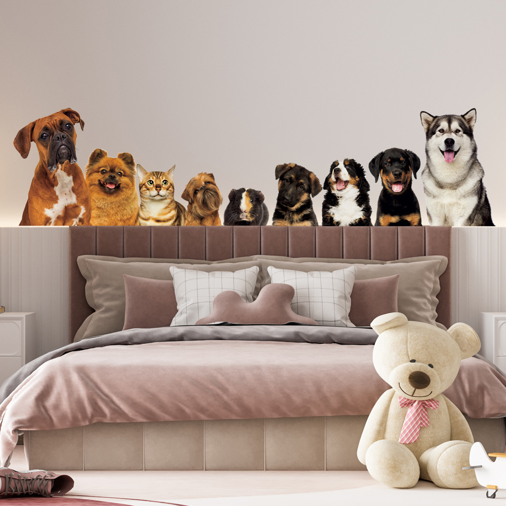 C30# 9 Cute Cats And Dogs Wall - Home Cinema Wall 评论和价格