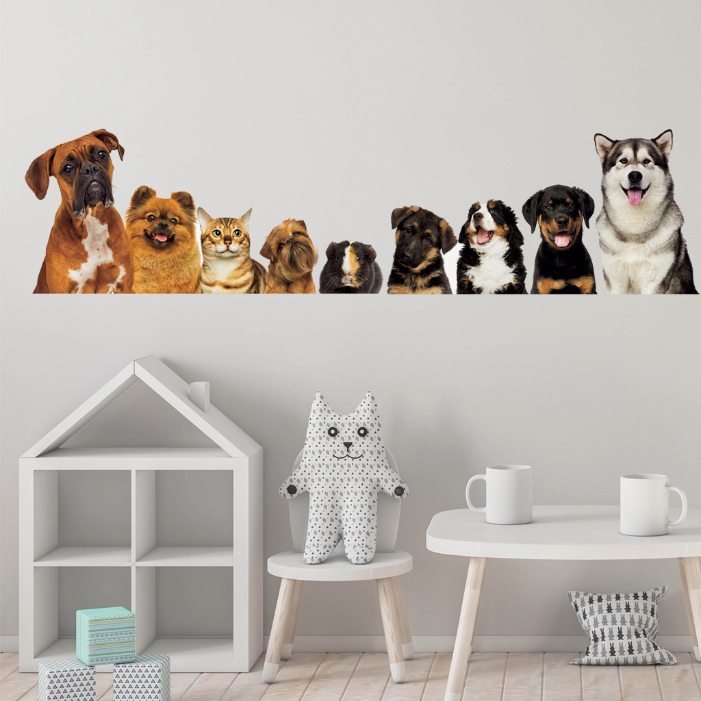 C30# 9 Cute Cats And Dogs Wall - Home Cinema Wall 评论和价格