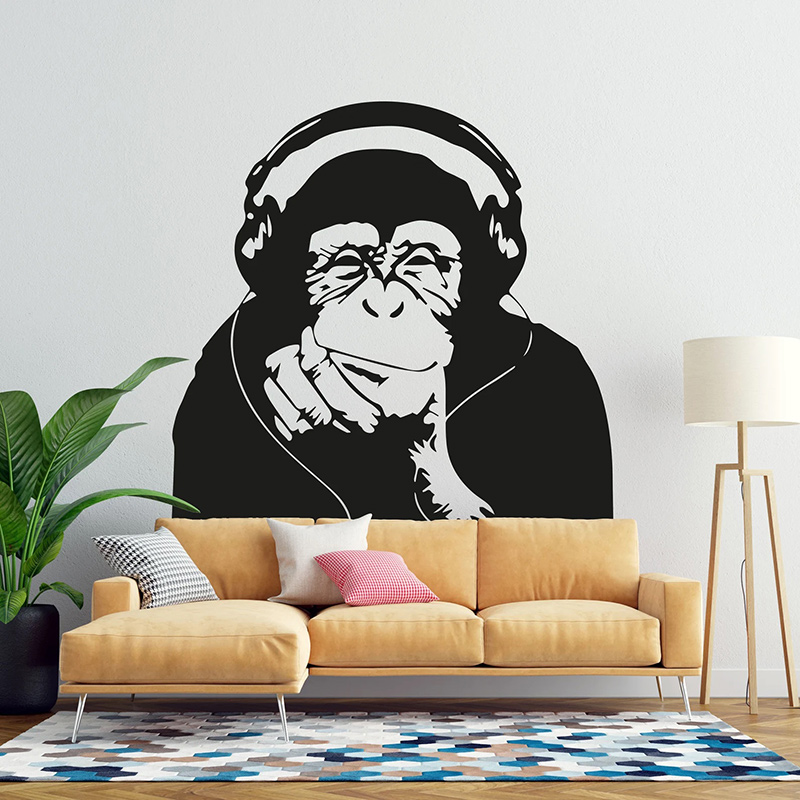 Banksy Thinking Monkey Vinyl W - Home Cinema Wall 评论和价格