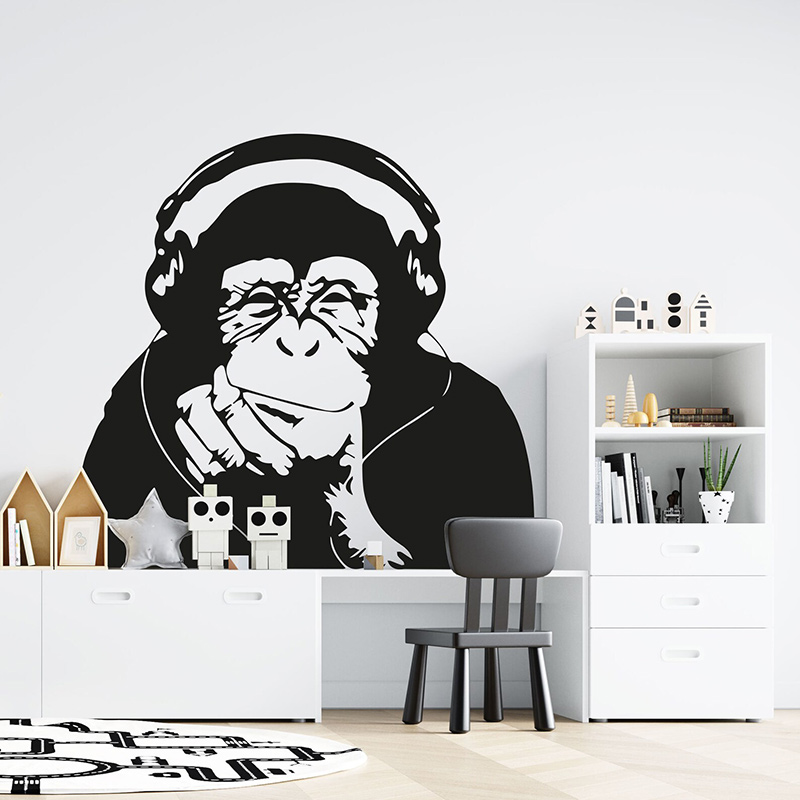 Banksy Thinking Monkey Vinyl W - Home Cinema Wall 评论和价格