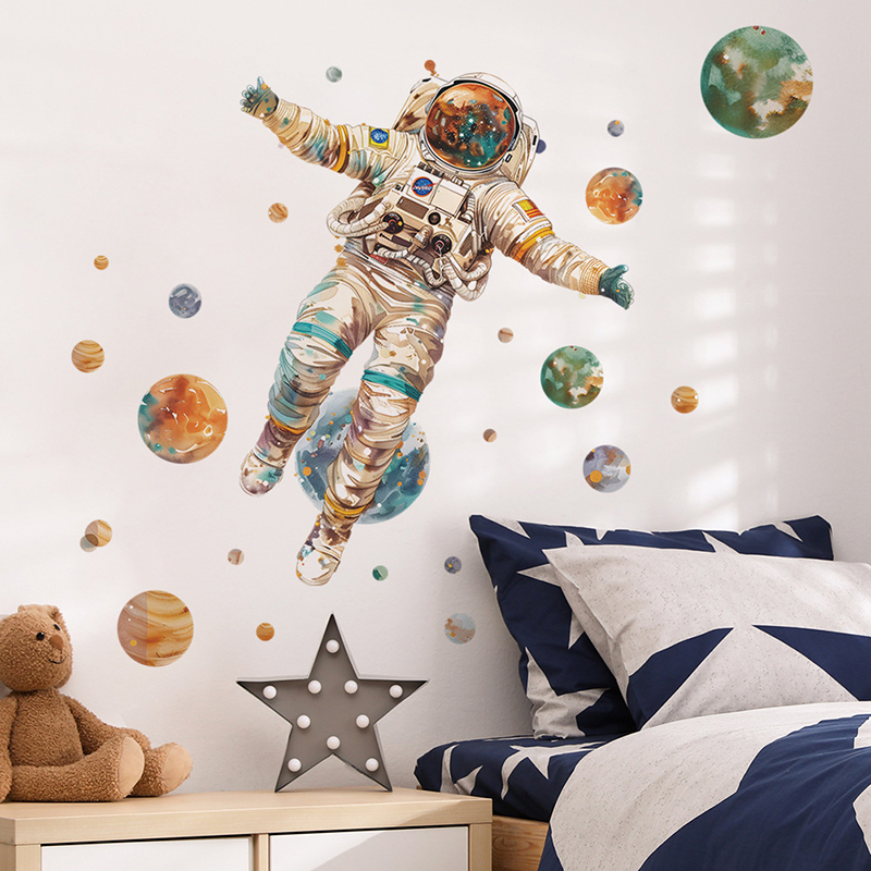 Cartoon Dream Astronaut Planet - Home Cinema Wall 评论和价格