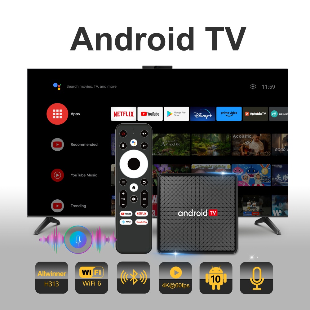 Wudung X5 TV Box AndroidTV All - Home Cinema Media Player 评论和价格