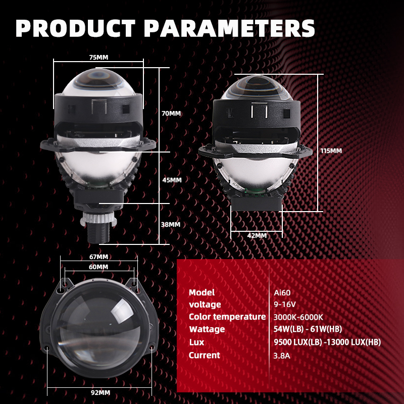 NEW SANVI Ai60 Car Bi LED Proj - Projector Lamp Replacement 评论和价格