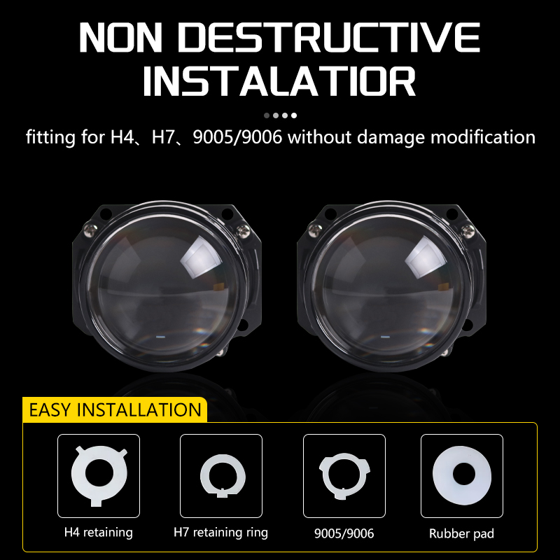SANVI 2.5 Inch S6 Mini Auto Bi - Projector Lamp Replacement 评论和价格