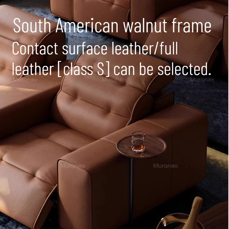 Top-grain Leather Electric Sof - Home Cinema Couch 评论和价格
