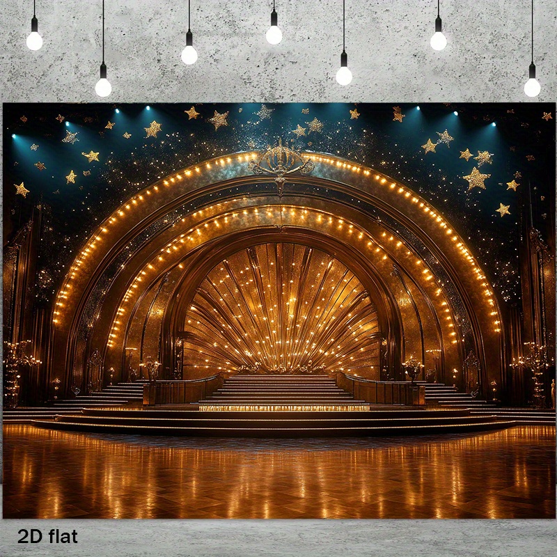 Luxury Golden Theater Stage Ar - Home Cinema Wall Lights 评论和价格