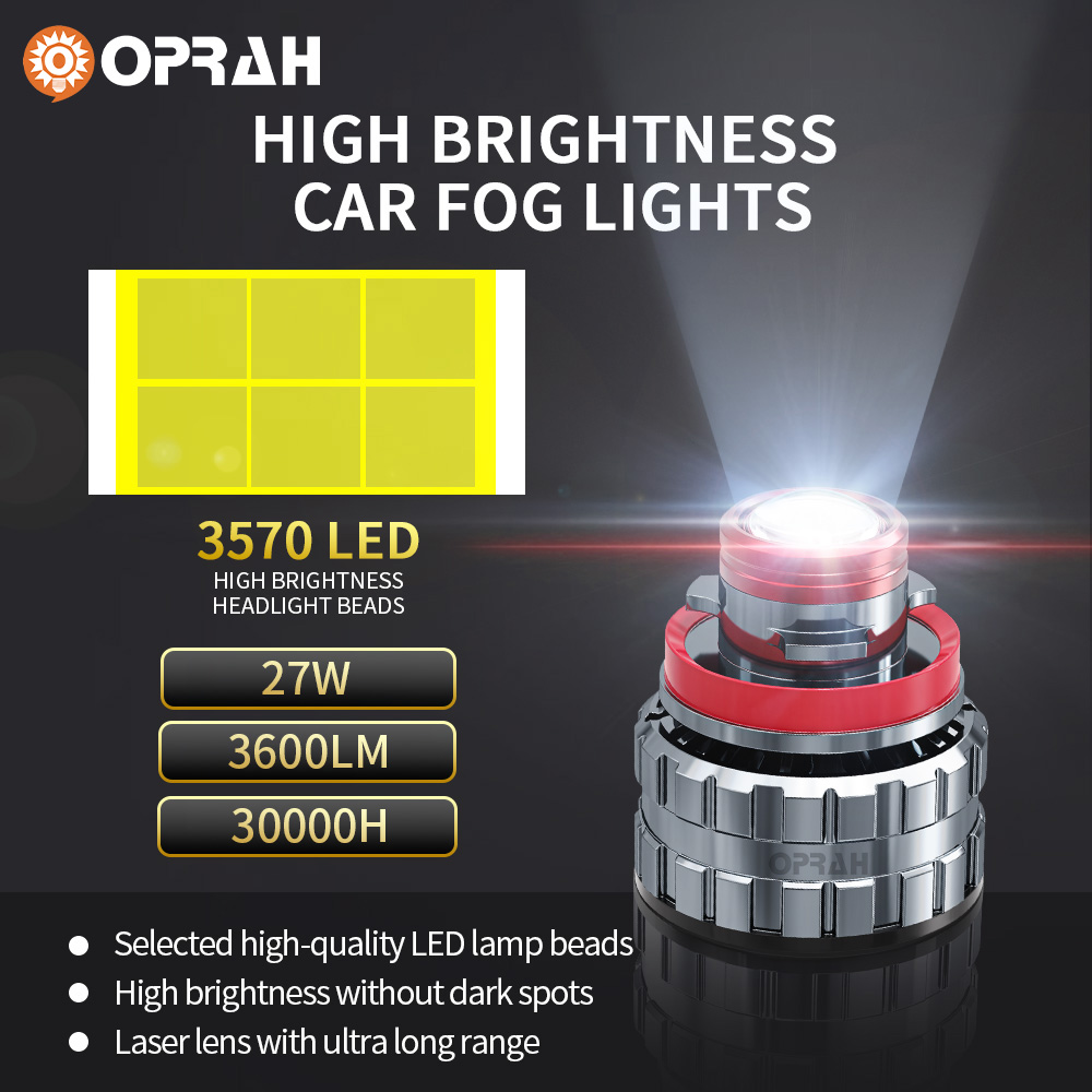 Oprah 2pc Laser Lens H7 Led Fo - Projector Lamp Replacement 评论和价格