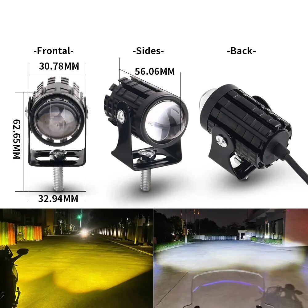 Universal Motorcycle LED Headl - Projector Lamp Replacement 评论和价格