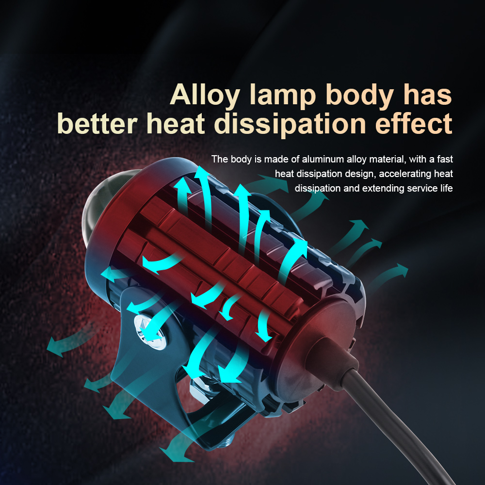 2PCS Universal Motorcycle LED  - Projector Lamp Replacement 评论和价格
