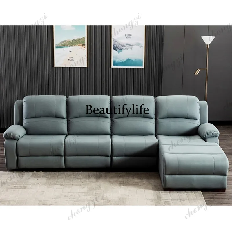 01A Leather Manual Electric Re - Home Cinema Couch 评论和价格
