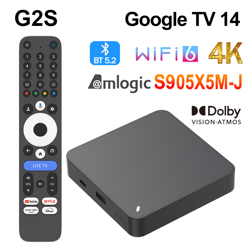 G2S GTV TV BOX GoogleTV 14 Aml - Home Cinema Media Player 评论和价格