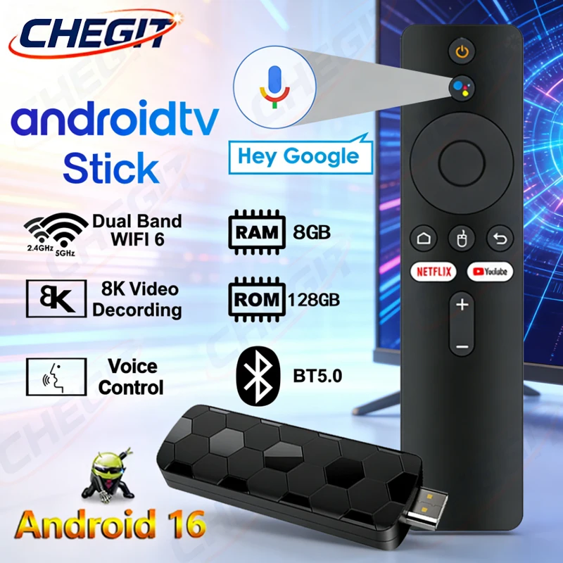 Android 16 8K Ultra HD TV Stic - Home Cinema Media Player 评论和价格