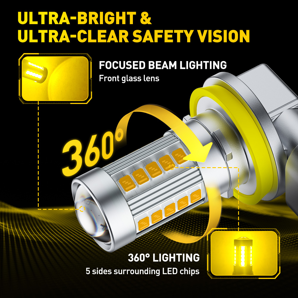 AUXITO 6G27 Fog Light H8 H9 H1 - Projector Lamp Replacement 评论和价格