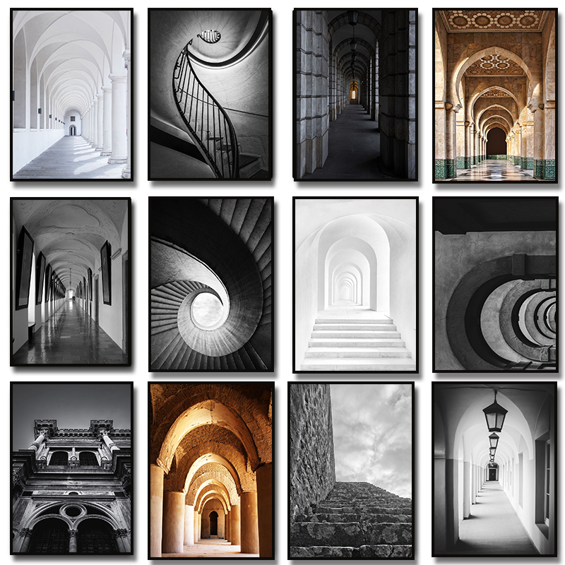 Modern Abstract Black and Whit - Home Cinema Wall 评论和价格