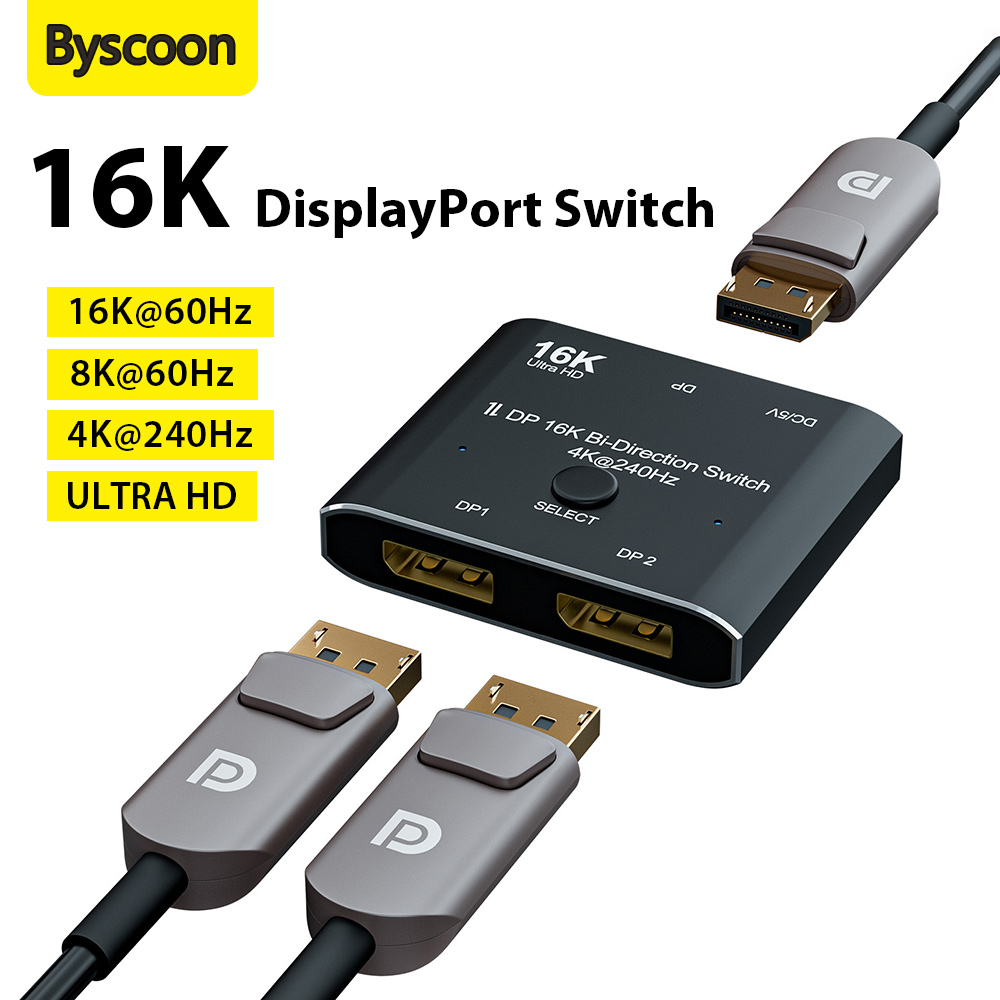 DisplayPort Switch 16K Bidirec - Home Cinema Projector 4K 评论和价格