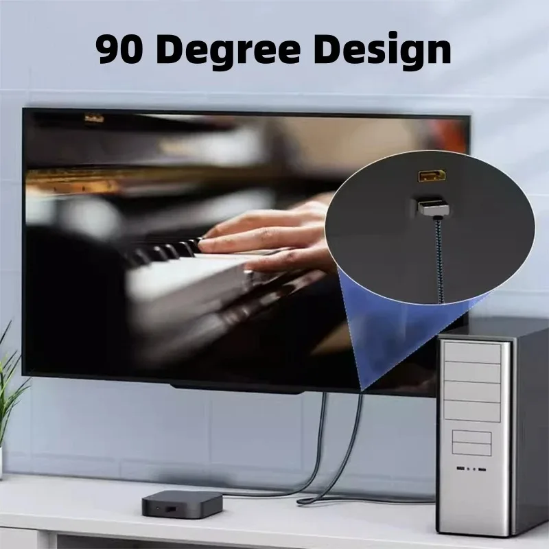 4K 90 Degree DP Cable Up/Down/ - Home Cinema Projector 4K 评论和价格