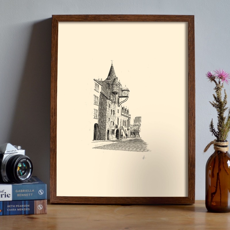 Vintage Edinburgh Castle Pen I - Home Cinema Wall 评论和价格